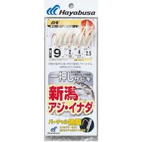 ハヤブサ SS210-10-3 新潟アジイナダ魚鱗白毛8本　1袋（直送品）