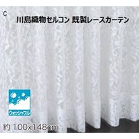川島織物セルコン ウォッシャブル レースカーテン DC1023S 1000×1480mm クリーム 1枚（直送品）