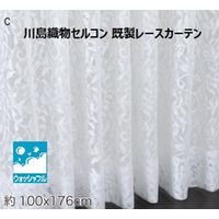 川島織物セルコン ウォッシャブル レースカーテン DC1023S 1000×1760mm クリーム 1枚（直送品）