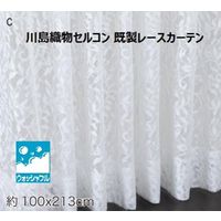 川島織物セルコン ウォッシャブル レースカーテン DC1023S 1000×2130mm クリーム 1枚（直送品）