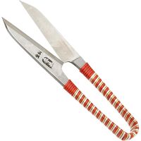 中島利器 秀兼 鋼付 ビニール巻 長刃 握り鋏 120mm 46670055 1個（直送