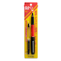 プラチナ万年筆 ソフトペン 赤インク付き 赤軸 SN-800C#75