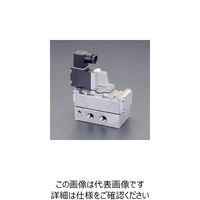 エスコ AC200V・Rc1/4” 5方向電磁弁(流量5.0C) EA153HL-32 1個（直送品）