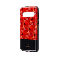 Galaxy S10 SC-03L SCV41 耐衝撃ハイブリッドケース PALLET AIR Katie モザイクレッド（直送品）