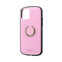 iPhone 11 Pro ケース カバー 耐衝撃リング付ハイブリッドケース PALLET RING スマホリング付き ピンク（直送品）