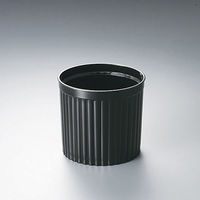 【ケース販売】デザートカップ サベリーナ N-SB-H-6055 PP黒 004739547 1ケース(10枚×80 計800枚)（直送品）