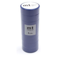 mt マスキングテープ 8P(同色８巻セット） 瑠璃 （るり）　幅15mm×7m MT08P197R 1個 カモ井加工紙（直送品）