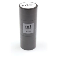 mt マスキングテープ 8P(同色８巻セット） マットグレー　幅15mm×7m MT08P405R 1個 カモ井加工紙（直送品）