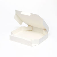 シモジマ ピザ箱 10インチ用 白無地 004200541 1セット（25枚×4袋 合計