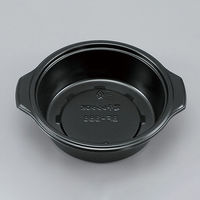 【ケース販売】シーピー化成 鍋型丼容器 本体 BF-386 黒 004468068 1ケース(50枚入×12袋 合計600枚)（直送品）
