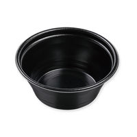 エフピコ 丼容器 DLV麺丼 本体 18(73) 黒W 004468759 1セット(1袋(50枚)×12)