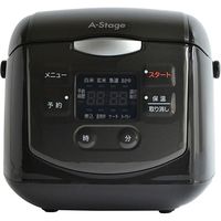 A-Stage 4合炊きマイコン式炊飯器　ブラック GRC-H40B　1台（直送品）