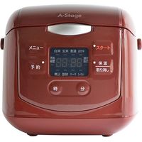 A-Stage 4合炊きマイコン式炊飯器　レッド　GRC-H40R　1台（直送品）