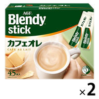 【スティックコーヒー】AGF ブレンディ スティック カフェオレ 1セット（90本：45本入×2箱）
