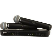 SHURE デュアルチャンネルハンドヘルド型ワイヤレスシステム BLX288J-B58JB 1個（直送品）