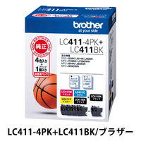 ブラザー（brother） 純正インク LC411-4PK+LC411BK 1パック（5個入