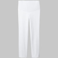 フォーク マタニティパンツ ホワイト L 8005SC-1-L 1枚　スクラブ