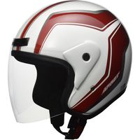 リード工業 APRET ジェットヘルメット ホワイト 151073 1個（直送品）