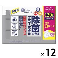 ウェットティッシュ 除菌シート 大王製紙 エリエール 除菌 抗菌成分プラスボックス詰替 1セット（40枚入×36パック）