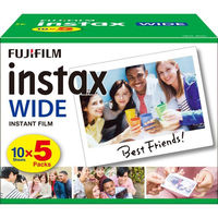 富士フイルム インスタントフィルム instax WIDE 10枚×5パック INSTAX WIDE KR5 1箱（50枚入）（わけあり品）