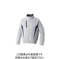 アタックベース チタン加工 長袖ブルゾン シルバーグレー LL KF101-6-LL 1着（直送品）