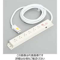 アメリカン電機 平刃OAタップ6個口コード付 KC1236PT 2M ヒラハOAタップ 6コロ 1個（直送品）