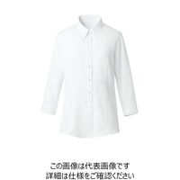 ハネクトーン早川 ブラウス（七分袖） ホワイト 19号 8463-7-19 1枚（直送品）