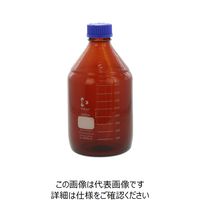 柴田科学 ねじ口びん セーフティコート 茶褐色 青キャップ付 2L 017290-2000 1本(1個)（直送品）