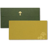 山櫻 かしこ長方形カード・封筒　茸　10袋セット 351213 1セット（1種×10袋）（直送品）