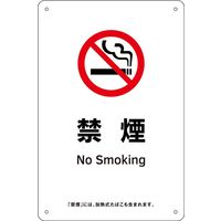 日本緑十字社 喫煙専用室等の標識 KA16 禁煙 405016 1枚（直送品）