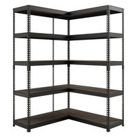 ドリームウェア シェルフ5段 幅1210mm+シェルフ5段 幅810mm 連結セット MK-C82NBK 1セット（直送品）