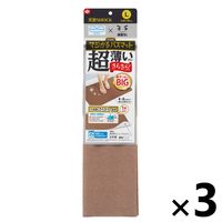 激落ちくん 笑激SHOCK マジかるバスマット L ブラウン BR B00651 1セット（1枚×3）厚さ約2mm レック