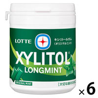 ガム 大容量 キシリトールガム ロングミント オリジナルミント ファミリーボトル 133g 1セット（1個×6）