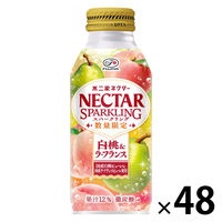 伊藤園 不二家 ネクタースパークリング白桃＆ラ・フランス 380ml 1セット（48缶）