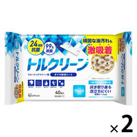 アイリスオーヤマ フローリングシート 清掃シート トルクリーン フローリングワイパー用シート ウェット 1セット（40枚入×2袋）