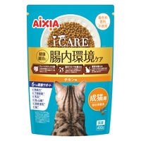 i CARE（アイケア）腸内環境ケア 成猫用 チキン味 国産 400g 1袋 アイシア キャットフード