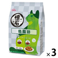 懐石 2つのごほうび 低脂肪 国産 600g（60g×10袋）3個 ペットライン キャットフード