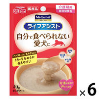 メディコート ライフアシスト 介護期用 ペーストタイプ ミルク仕立て 国産 50g 6袋 ペットライン ドッグフード ウェット パウチ