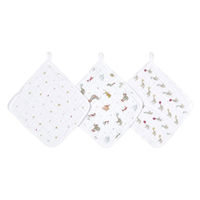 aden + anais　エイデンアンドアネイ ウォッシュクロス エレファントサーカス 1セット（3枚入）ダッドウェイ