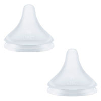 NUK パーフェクトマッチ ほ乳びん用 替えニップル 3カ月頃から M 丸穴 1箱（2個入）ダッドウェイ