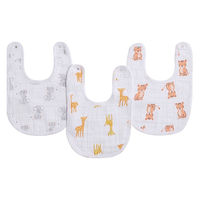 aden + anais　エイデンアンドアネイ スナップビブ サファリベイブス 1セット（3枚入）ダッドウェイ