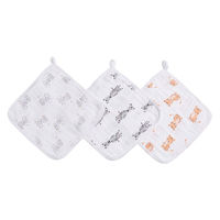 aden + anais　エイデンアンドアネイ ウォッシュクロス サファリベイブス 1セット（3枚入）ダッドウェイ