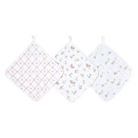 aden + anais　エイデンアンドアネイ ウォッシュクロス カントリーフローラル 1セット（3枚入）ダッドウェイ