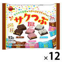 チョコレート 個包装 お配り菓子 サクつぶビット　92g 1セット（1個×12）