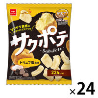 スナック菓子 おつまみ サクポテ トリュフ塩風味 48g 1セット（1個×24）
