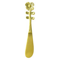 キーストーン バターナイフ 13.5cm ブラスカトラリー フラワー ベロニカ ブラス