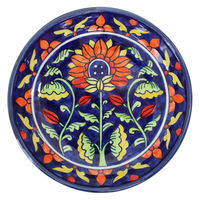 トモ・コーポレーション カレー&パスタ皿 22cm 深皿 プリヤ ストーンウェア サンフラワー 407125 1個（直送品）