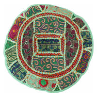 トモ・コーポレーション チェアパッド カンバディアパッチ 直径33cm ミントグリーン 407931 1個（直送品）