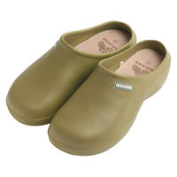 朝倉商会 サボサンダル レディース 無地 EVA素材 カーキ L 420635 1個（直送品）