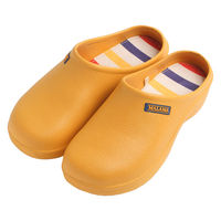 朝倉商会 サボサンダル レディース カラフル EVA素材 イエロー M 420642 1個（直送品）